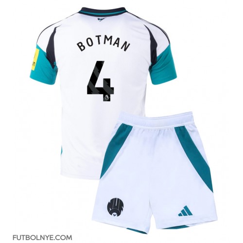 Camiseta Newcastle United Sven Botman #4 Tercera Equipación para niños 2024-25 manga corta (+ pantalones cortos)